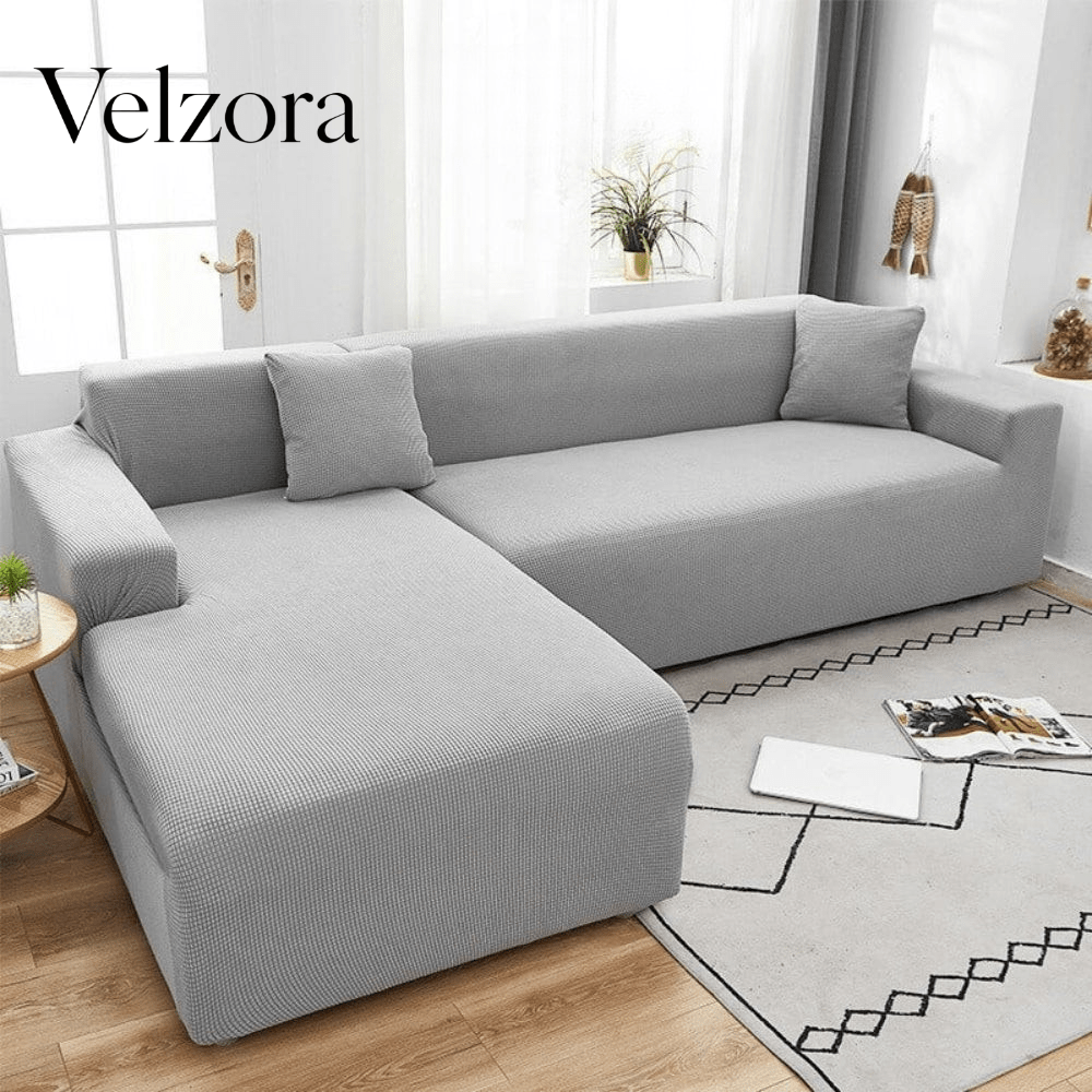 Velzora - Housse de canapé extensible en tissu texturé | Velzora