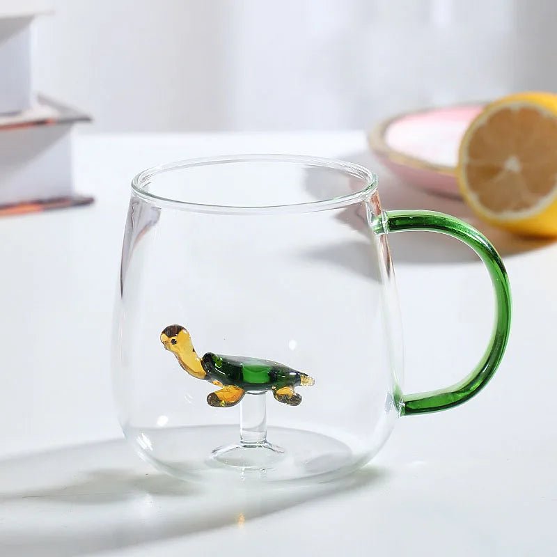 Velzora - Tasse en verre borosilicate avec motif animal 3D | Velzora