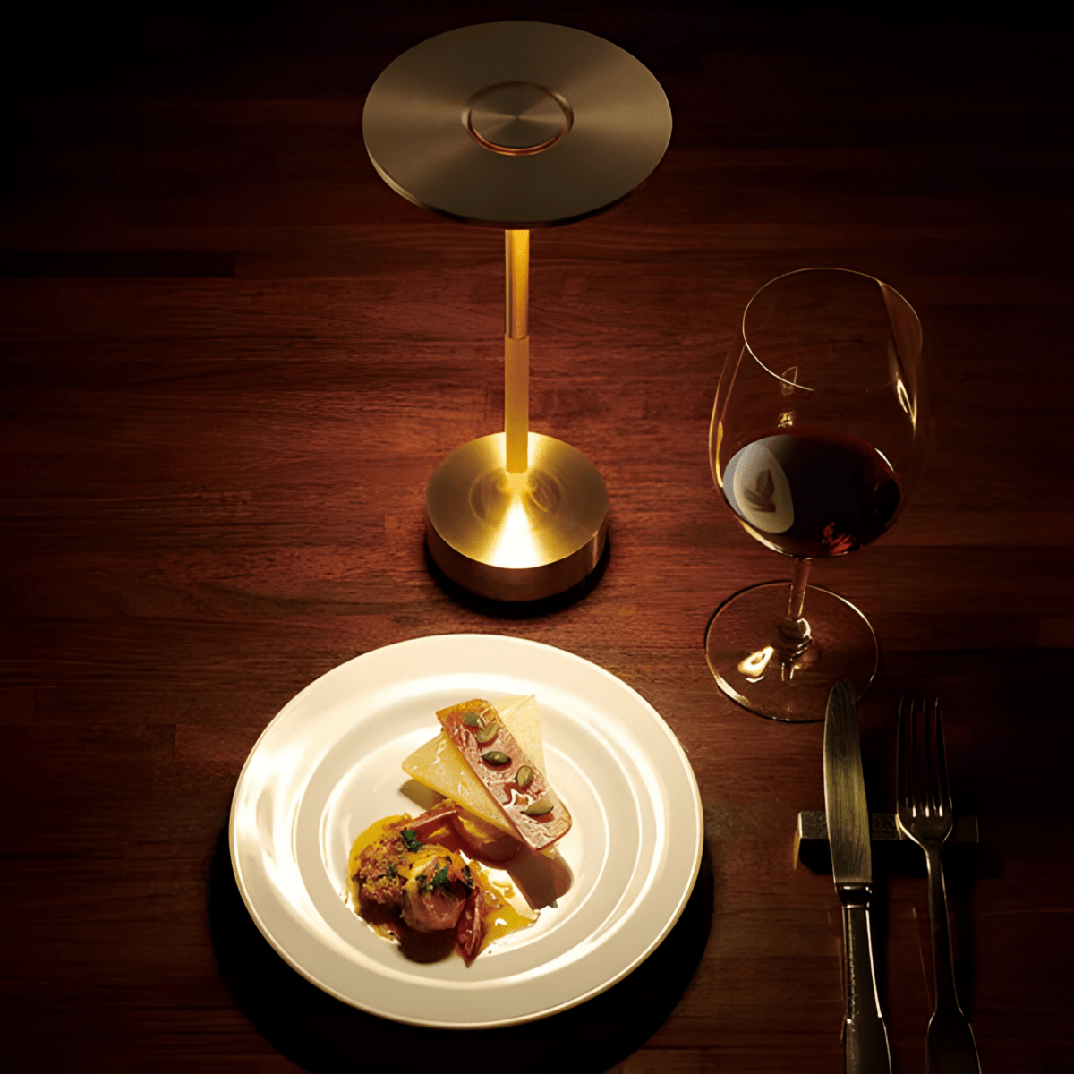 Velzora - Lampe de table sans fil en métal – Dimmable avec commande tactile | Velzora