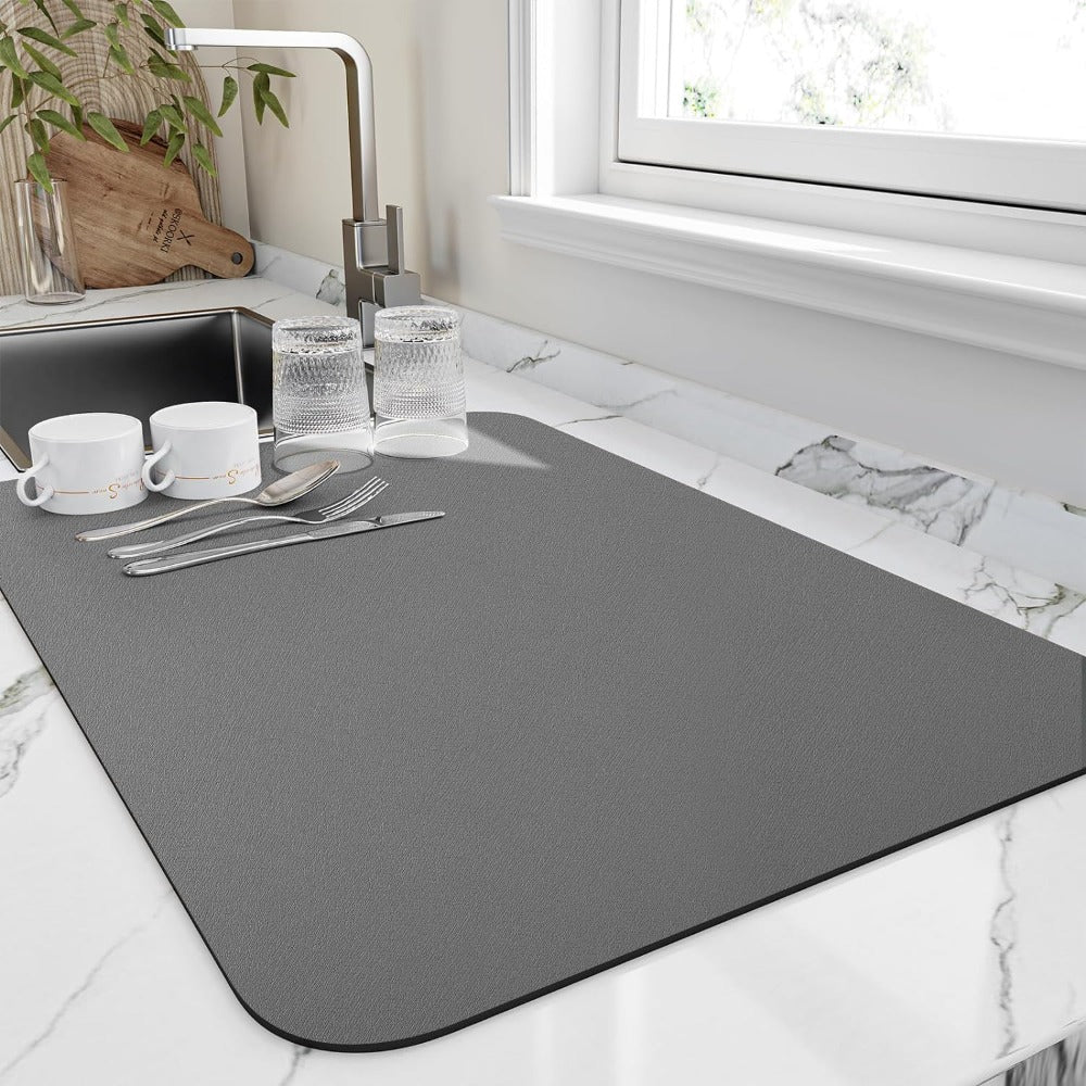 Velzora - Tapis d’égouttage absorbant en diatomite texturée | Velzora