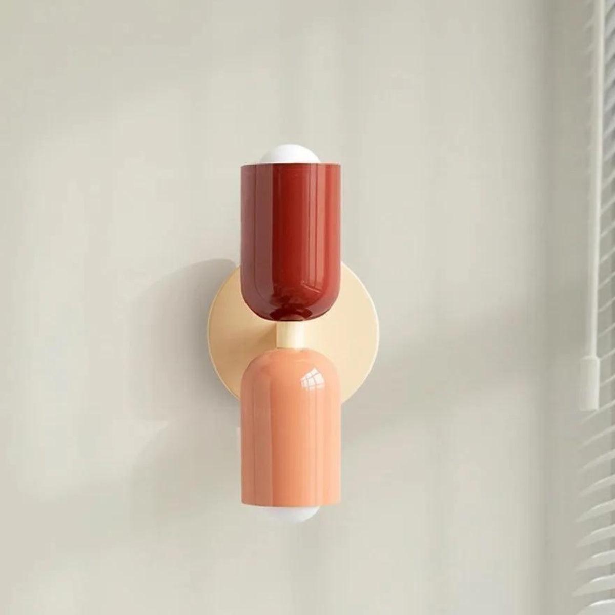 Velzora - Applique murale double en verre coloré | Velzora