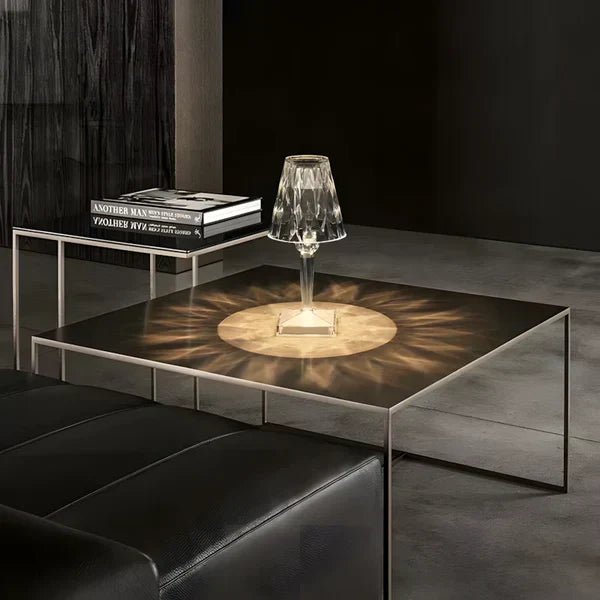 Velzora - Lampe de table en cristal acrylique texturé | Velzora