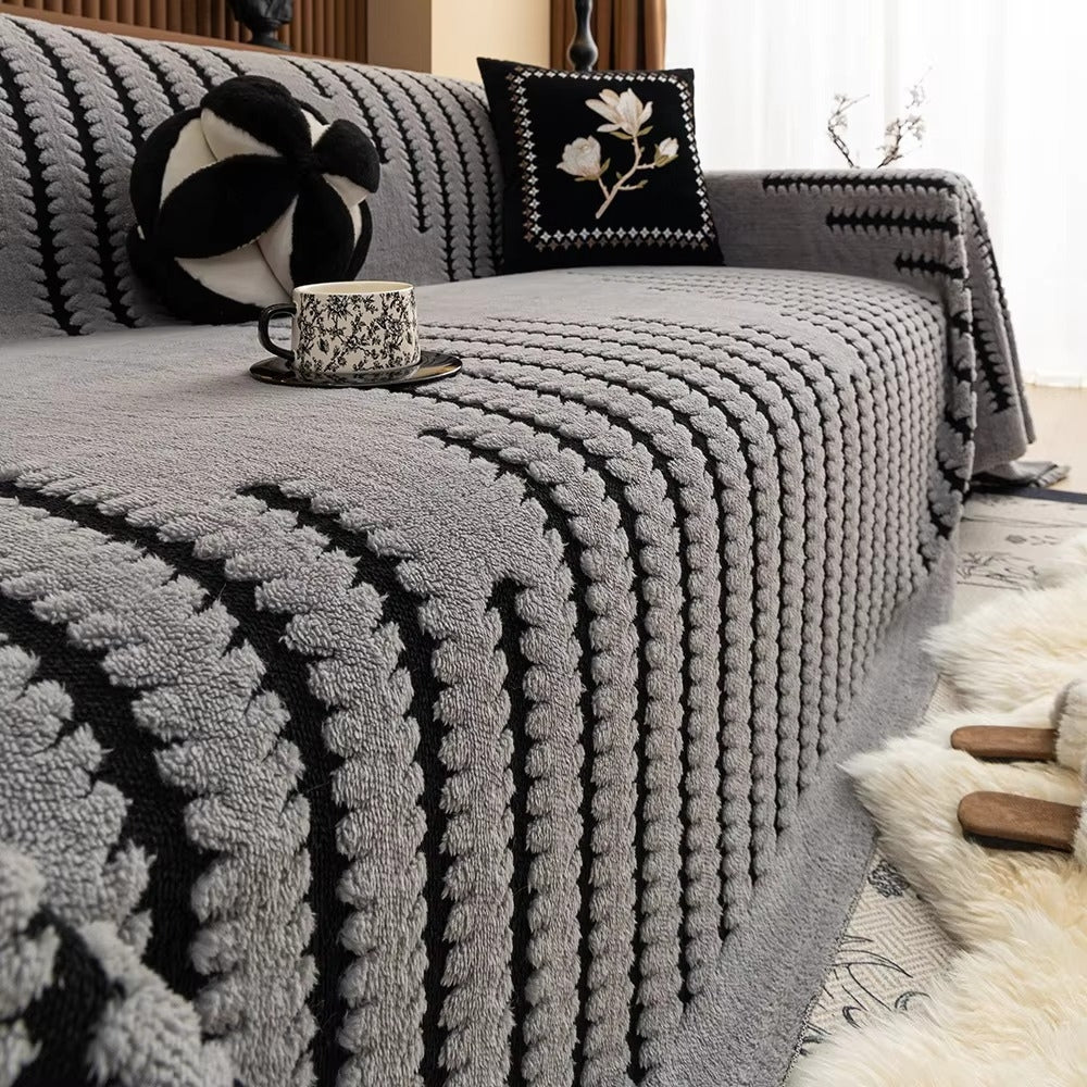 Velzora - Housse de canapé matelassée en microfibre texturée | Velzora
