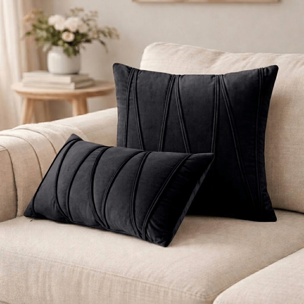 Velzora - Coussin décoratif en velours doux avec housse amovible | Velzora