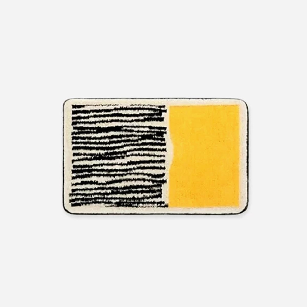Velzora - Tapis de bain en polyester à motif abstrait antidérapant | Velzora