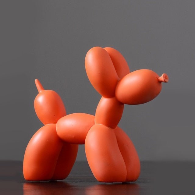 Velzora - Sculpture décorative en résine finition lisse forme ballon chien | Velzora