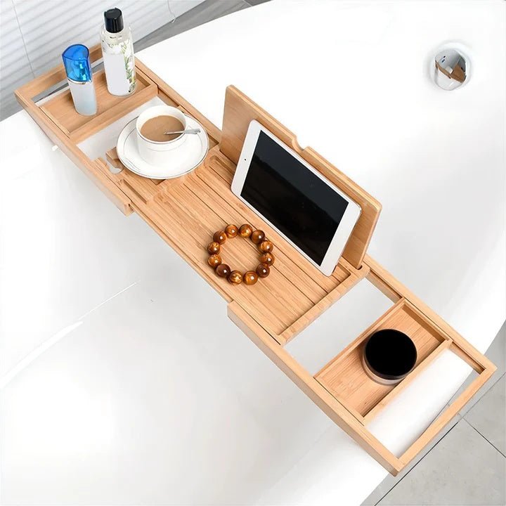Velzora - Plateau de bain en bois ajustable | Velzora