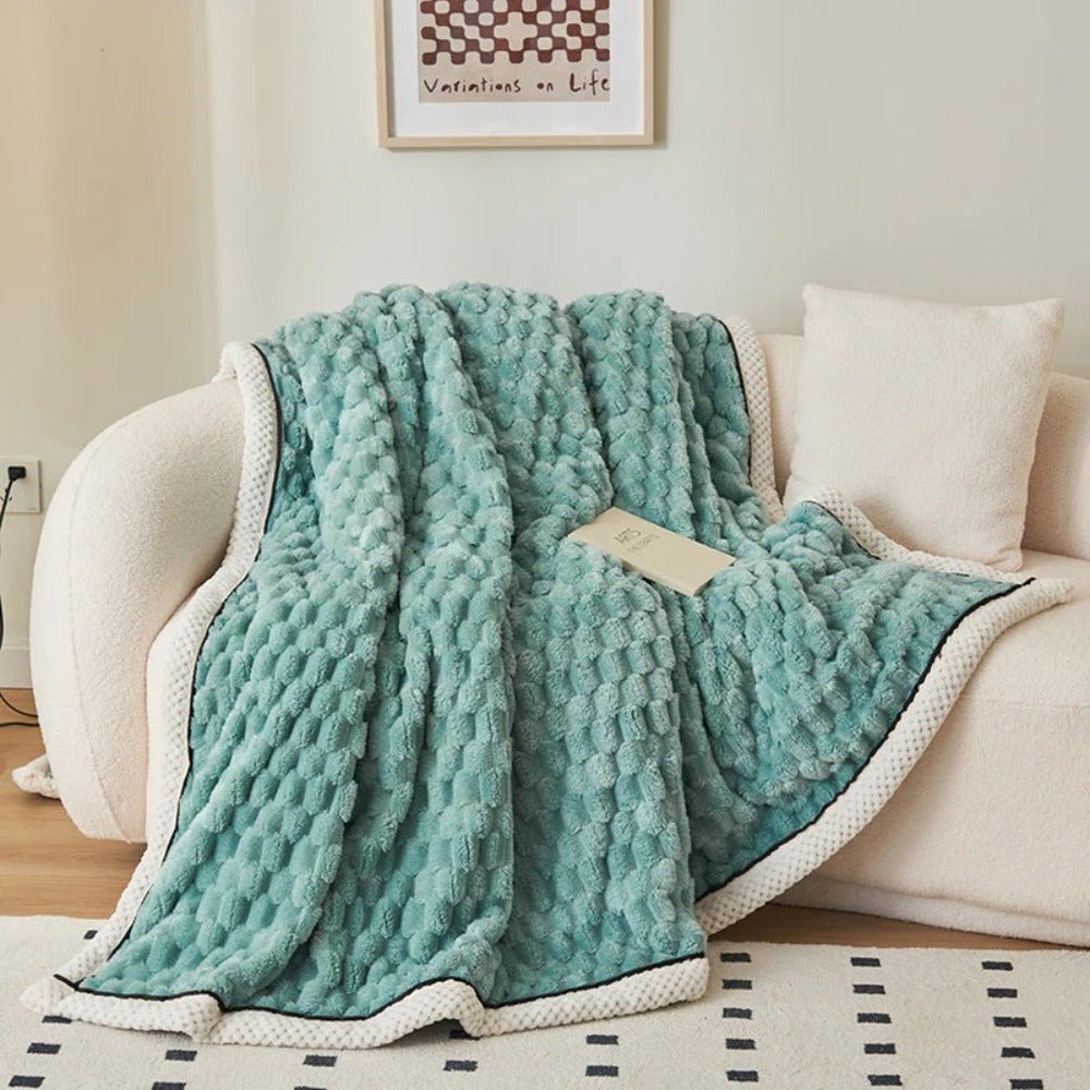Velzora - Plaid décoratif en sherpa texturé et doux au toucher | Velzora