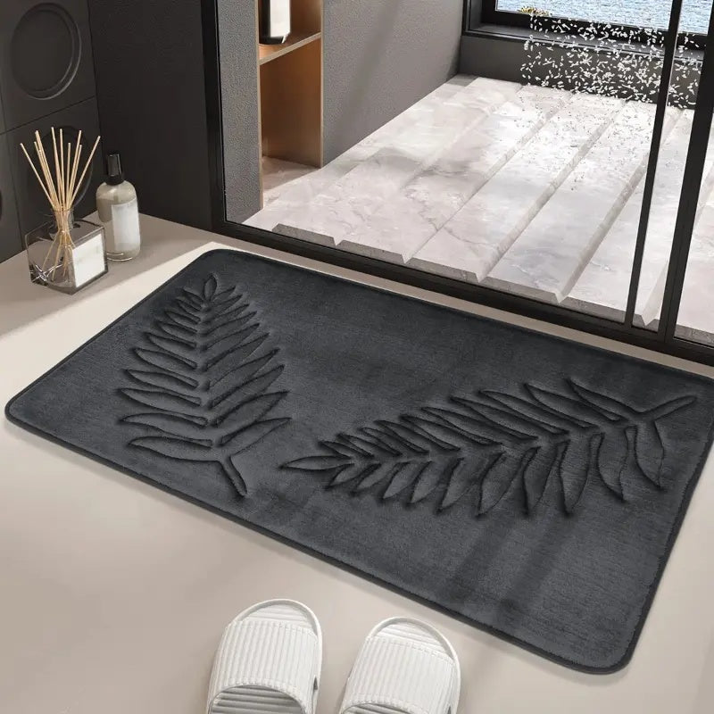 Velzora - Tapis de bain en mousse à mémoire de forme – Surface veloutée absorbante | Velzora
