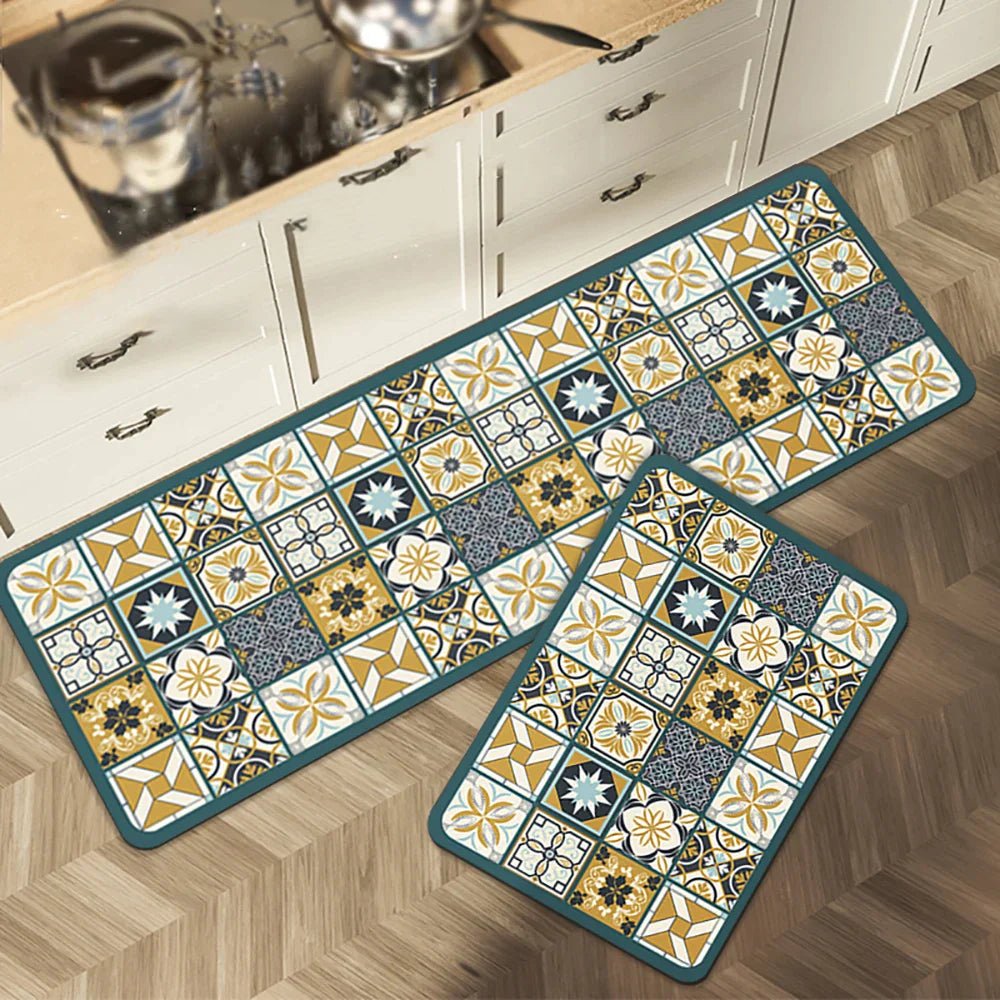 Velzora - Tapis de cuisine antidérapant en textile texturé | Velzora