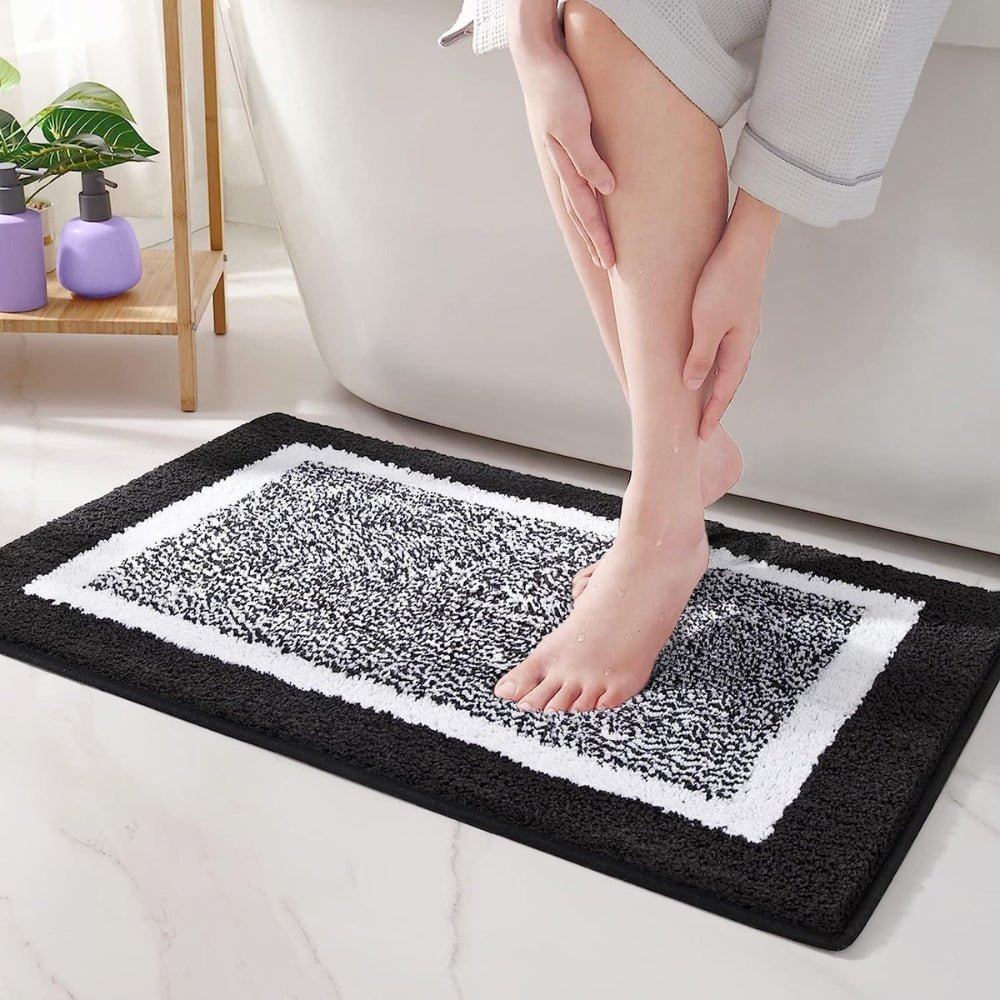 Velzora - Tapis de bain antidérapant à bordure moderne | Velzora