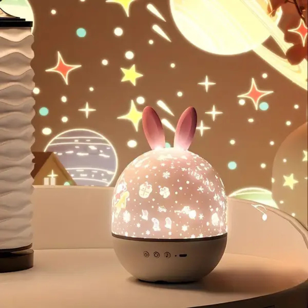 ABS light projector with soothing celestial patterns | Velzora