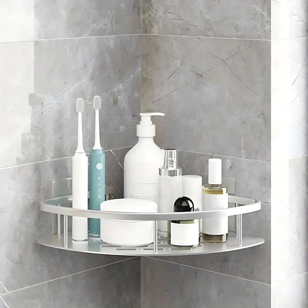 Velzora - Étagère murale en aluminium mat pour douche | Velzora