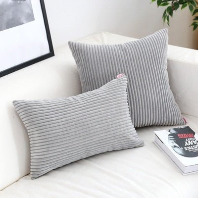 Velzora - Housse de coussin en velours côtelé doux et texturé | Velzora