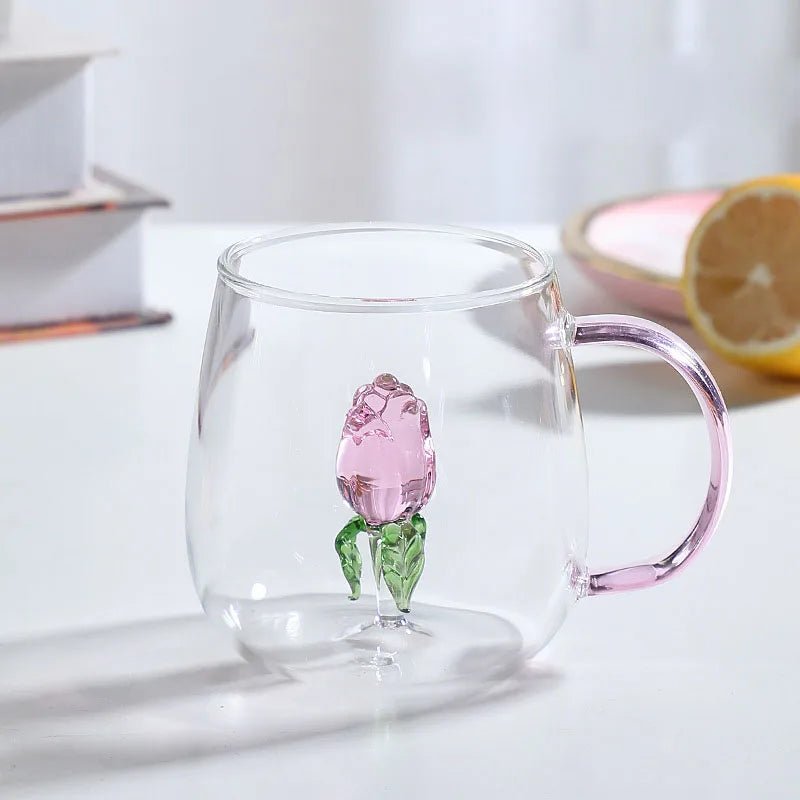 Velzora - Tasse en verre borosilicate avec motif animal 3D | Velzora