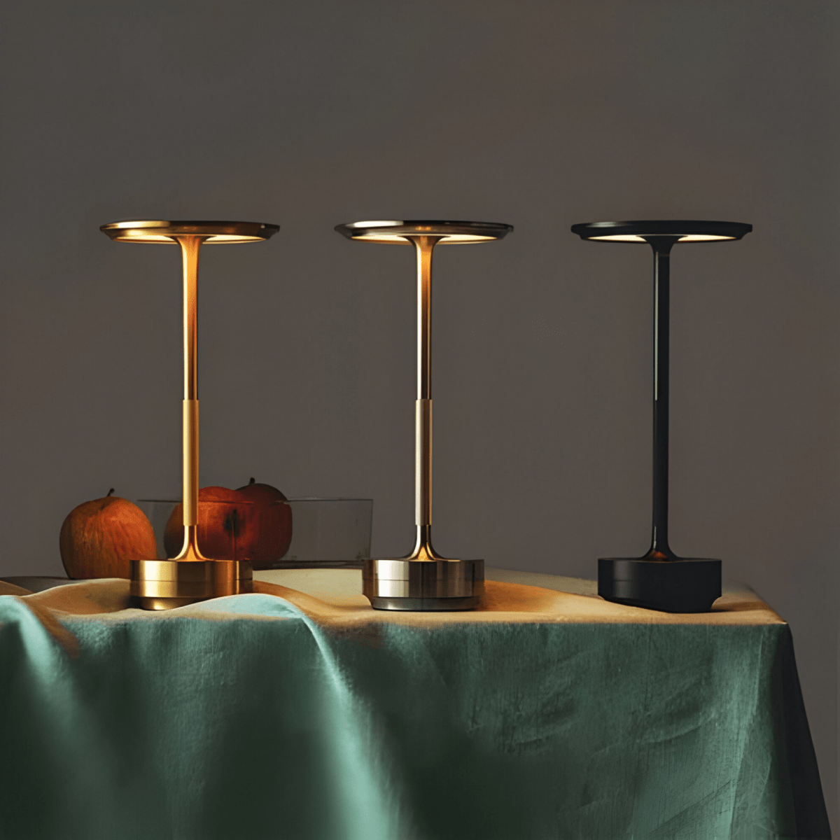 Velzora - Lampe de table sans fil en métal – Dimmable avec commande tactile | Velzora