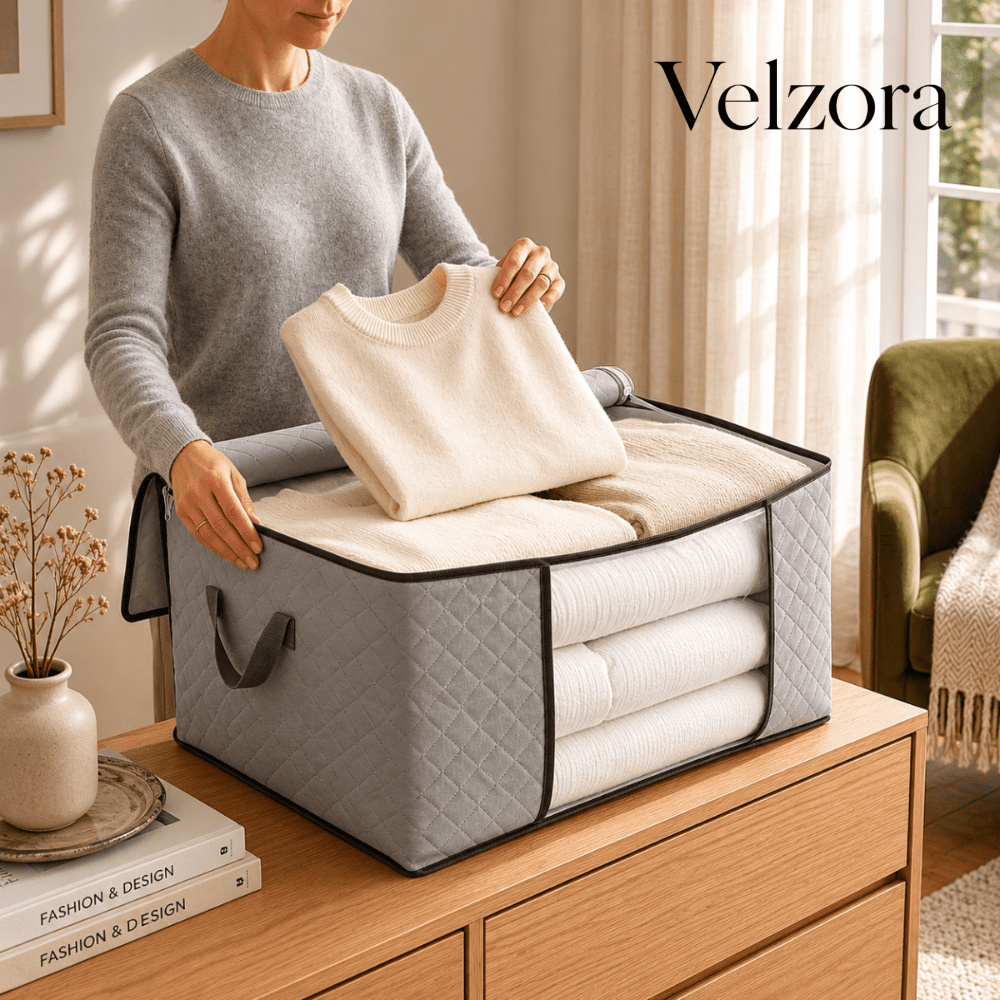 Velzora - Sac de rangement pliable en tissu respirant | Velzora