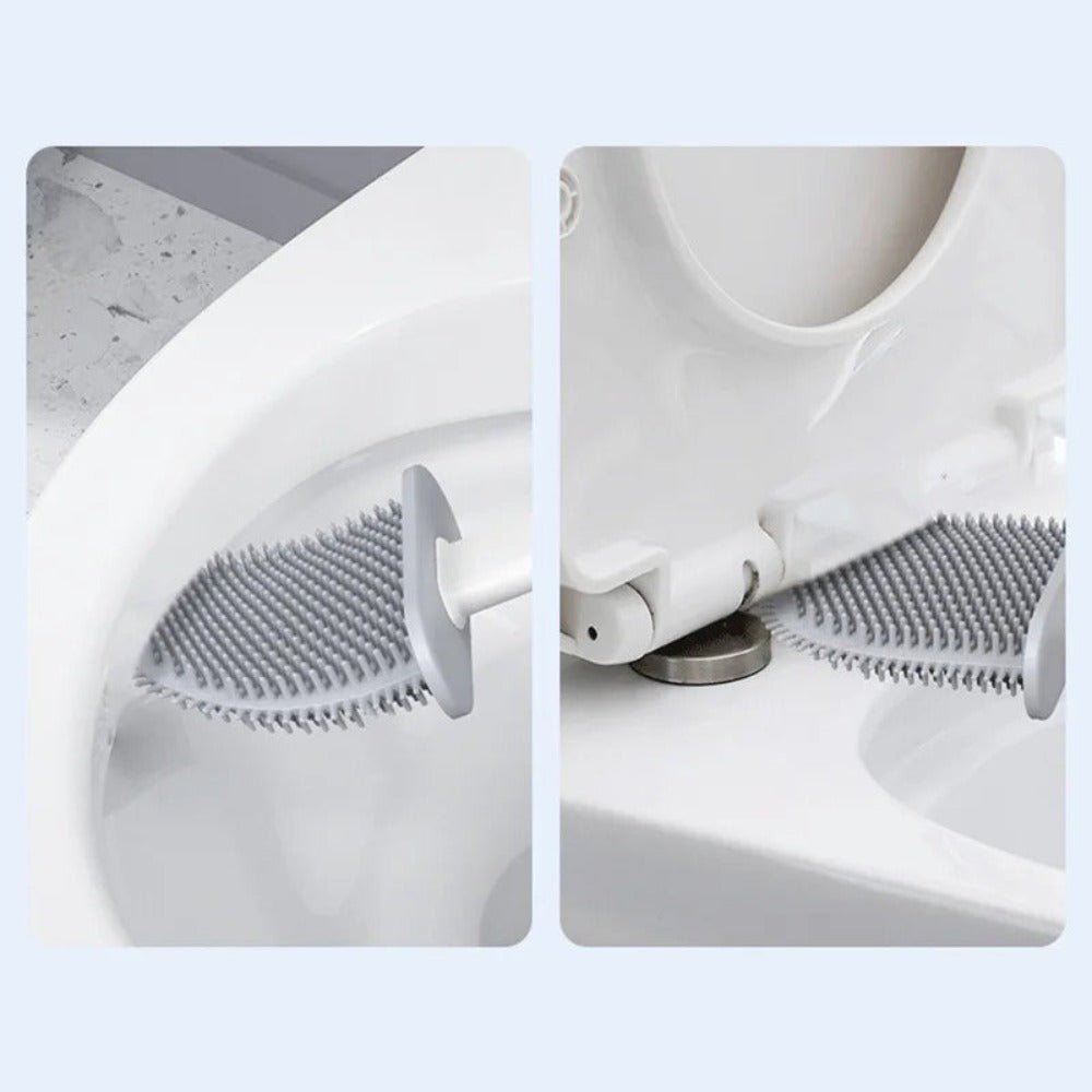 Velzora - Brosse WC silicone antibactérien murale | Velzora