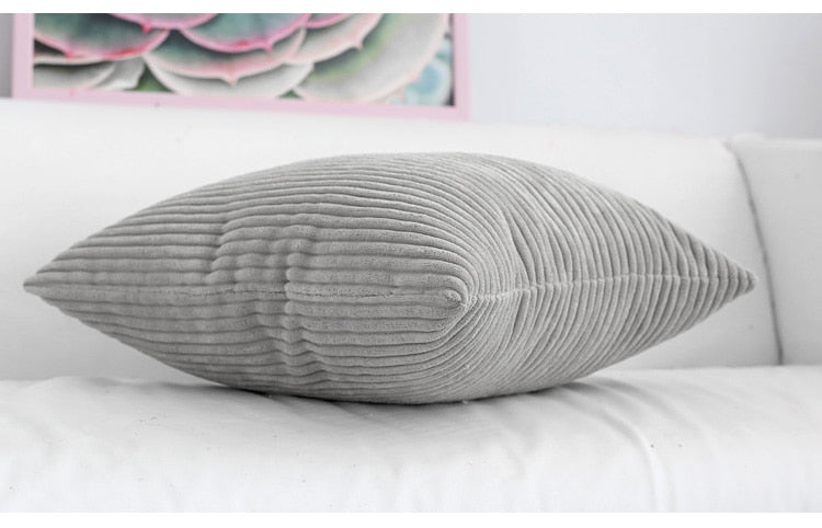 Velzora - Housse de coussin en velours côtelé doux et texturé | Velzora