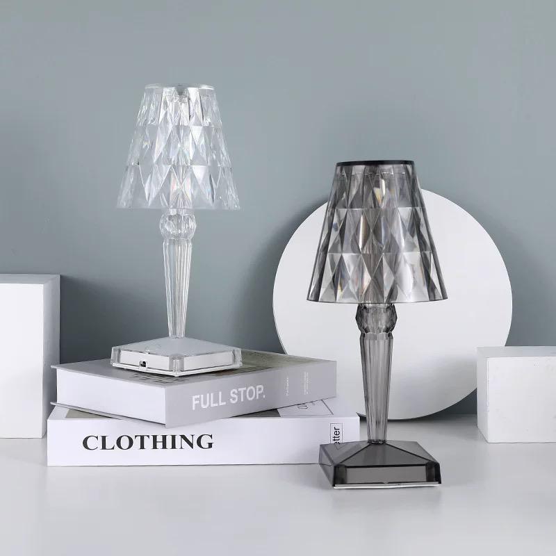 Velzora - Lampe de table en cristal acrylique texturé | Velzora