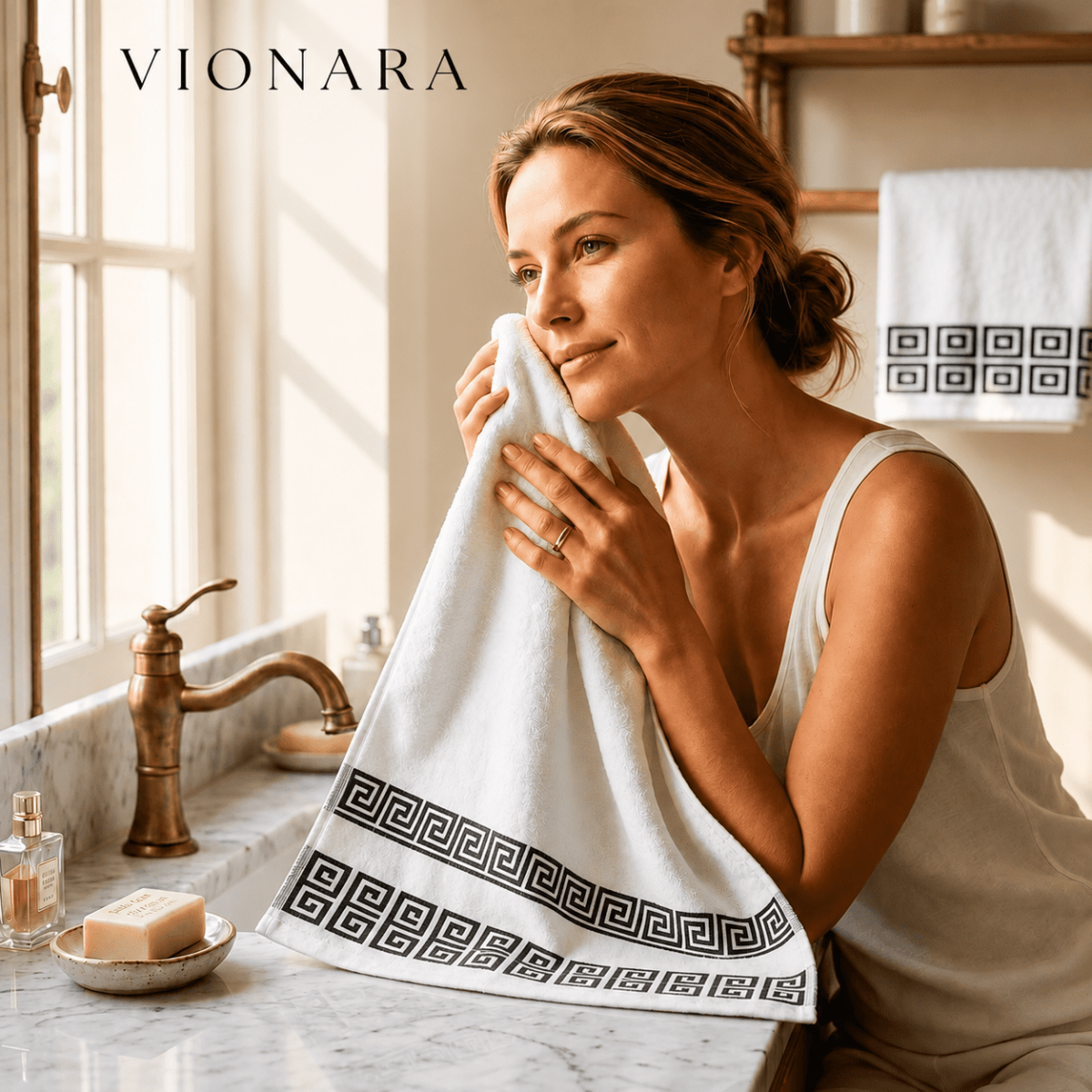 Velzora - Lot de serviettes en coton éponge absorbant | Velzora