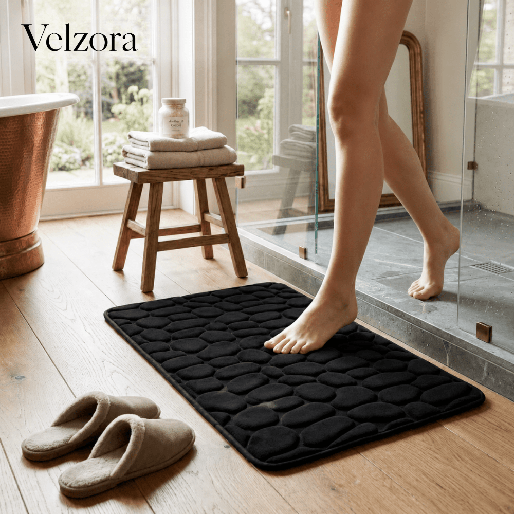 Velzora - Tapis de bain en microfibre absorbante à séchage rapide | Velzora