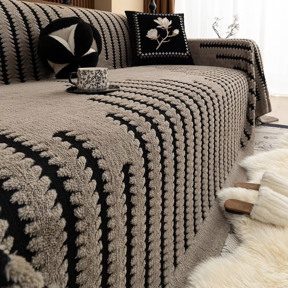 Velzora - Housse de canapé matelassée en microfibre texturée | Velzora