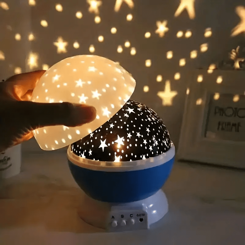 Velzora - Lampe projecteur d’ambiance en rotation avec ciel étoilé multicolore | Velzora