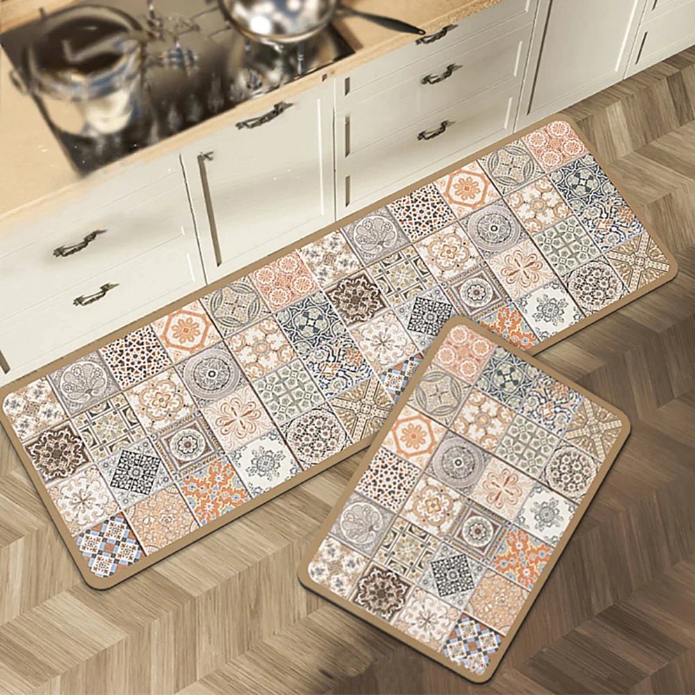 Velzora - Tapis de cuisine antidérapant en textile texturé | Velzora