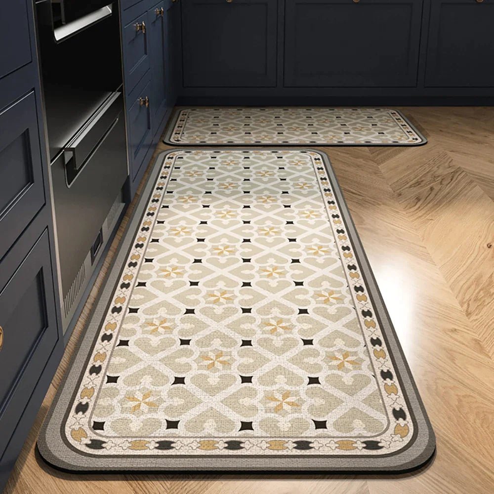 Velzora - Tapis de cuisine antidérapant en textile texturé | Velzora