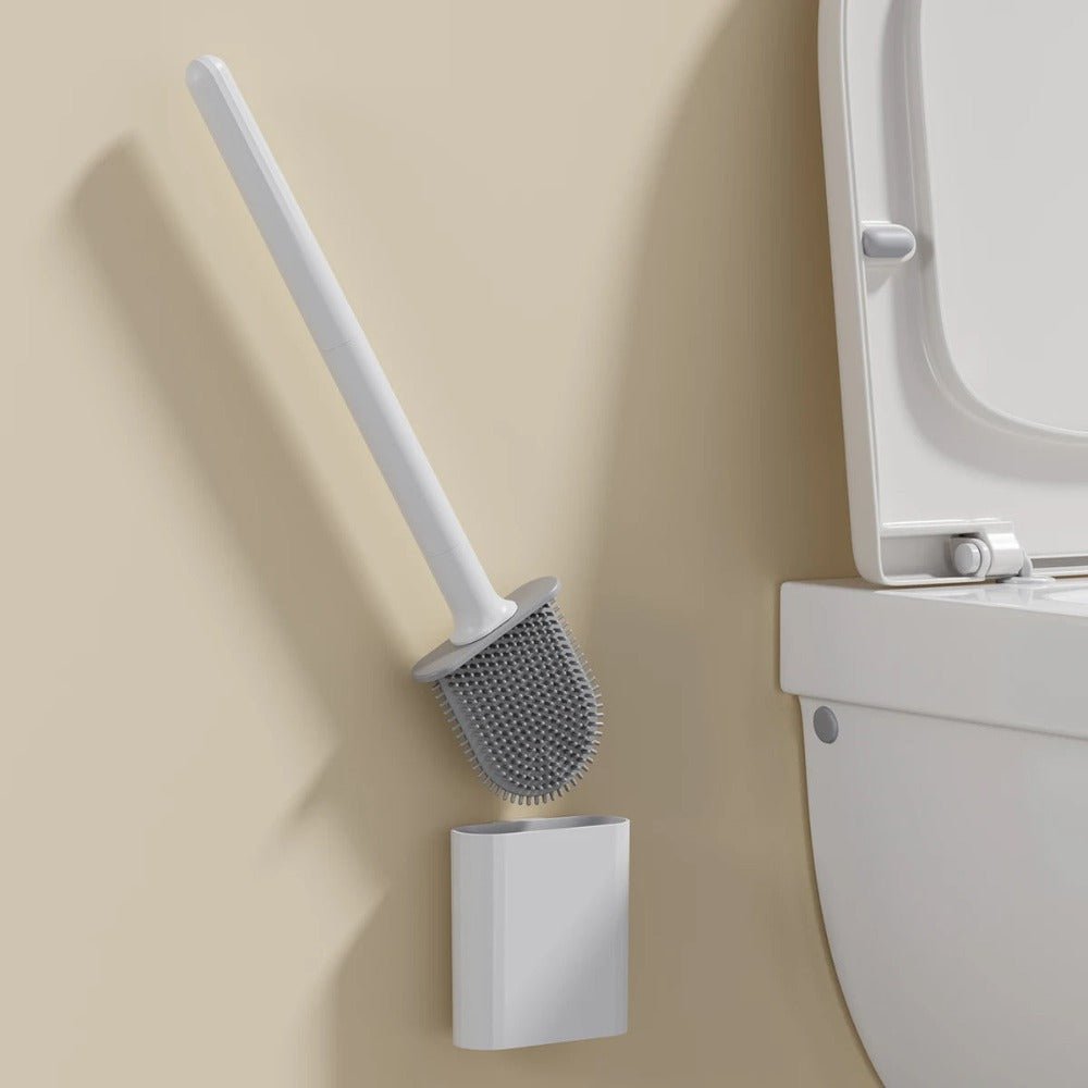 Velzora - Brosse WC silicone antibactérien murale | Velzora