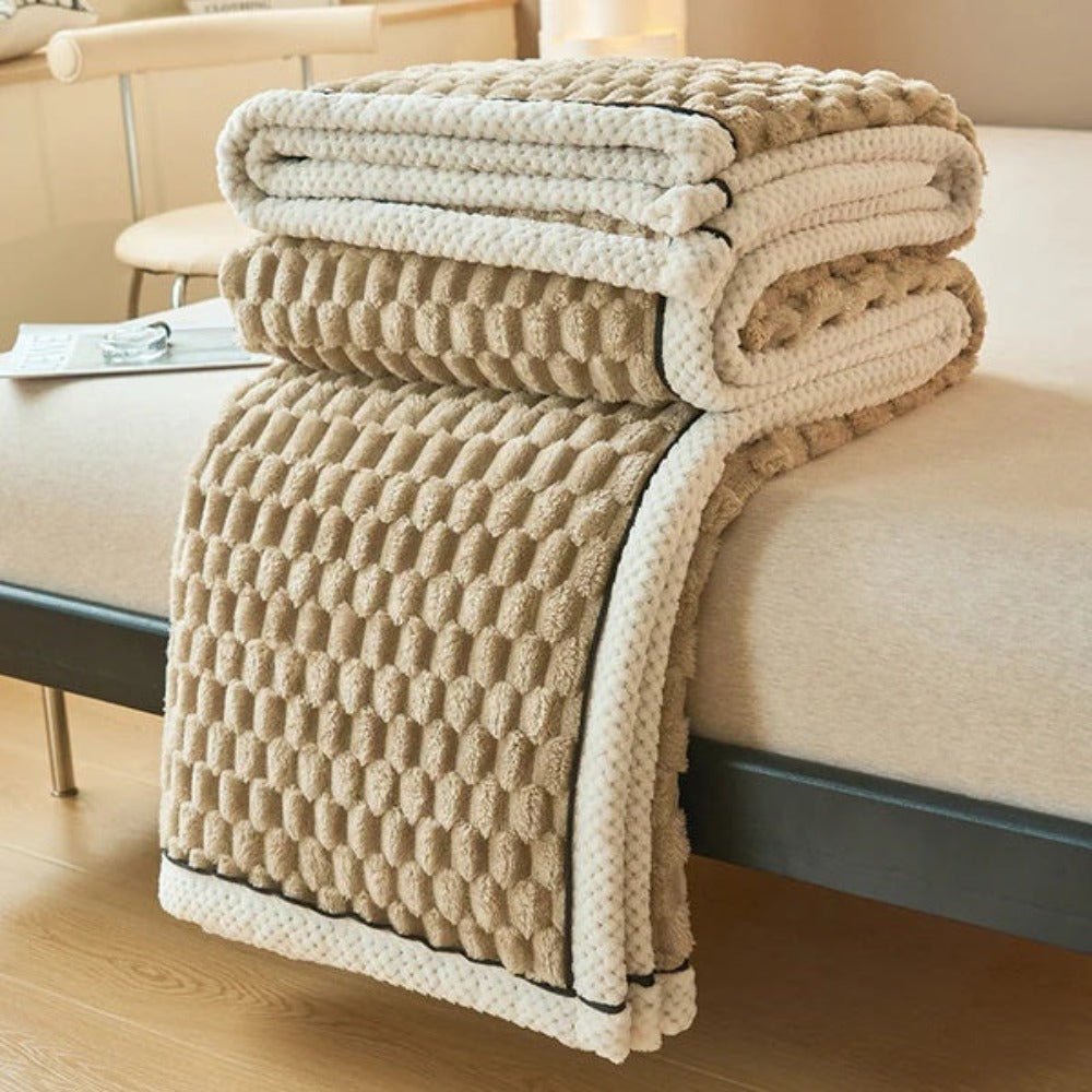 Velzora - Plaid décoratif en sherpa texturé et doux au toucher | Velzora