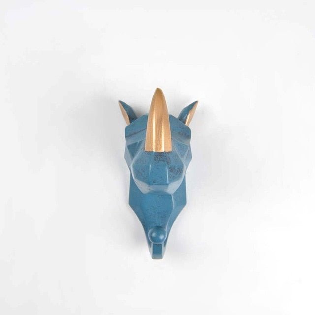 Velzora - Patère murale décorative en résine – Design géométrique animalier | Velzora