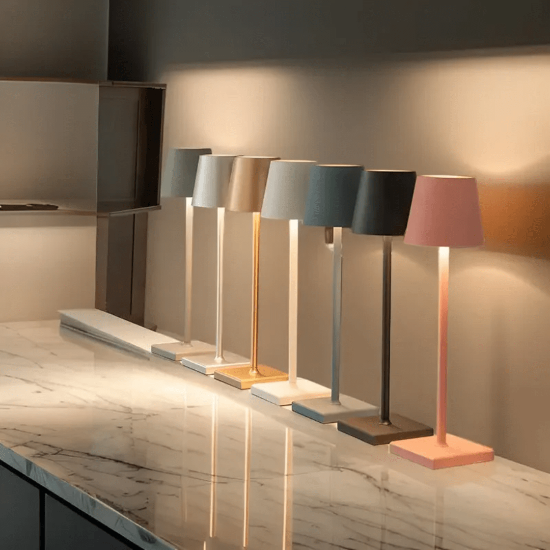 Velzora - Lampe de table rechargeable en aluminium minimaliste | Velzora