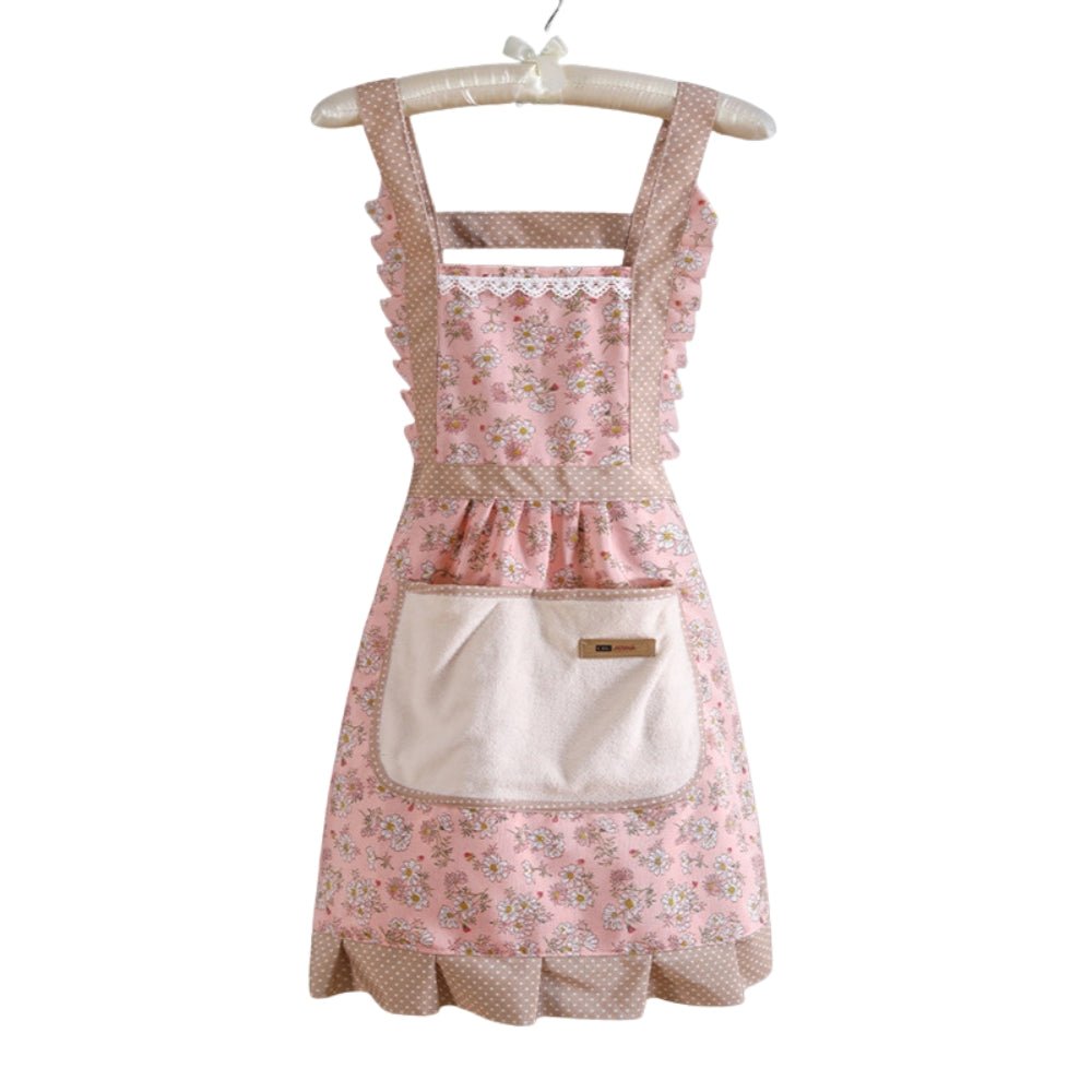 Velzora - Tablier de cuisine en coton fleuri, imperméable | Velzora