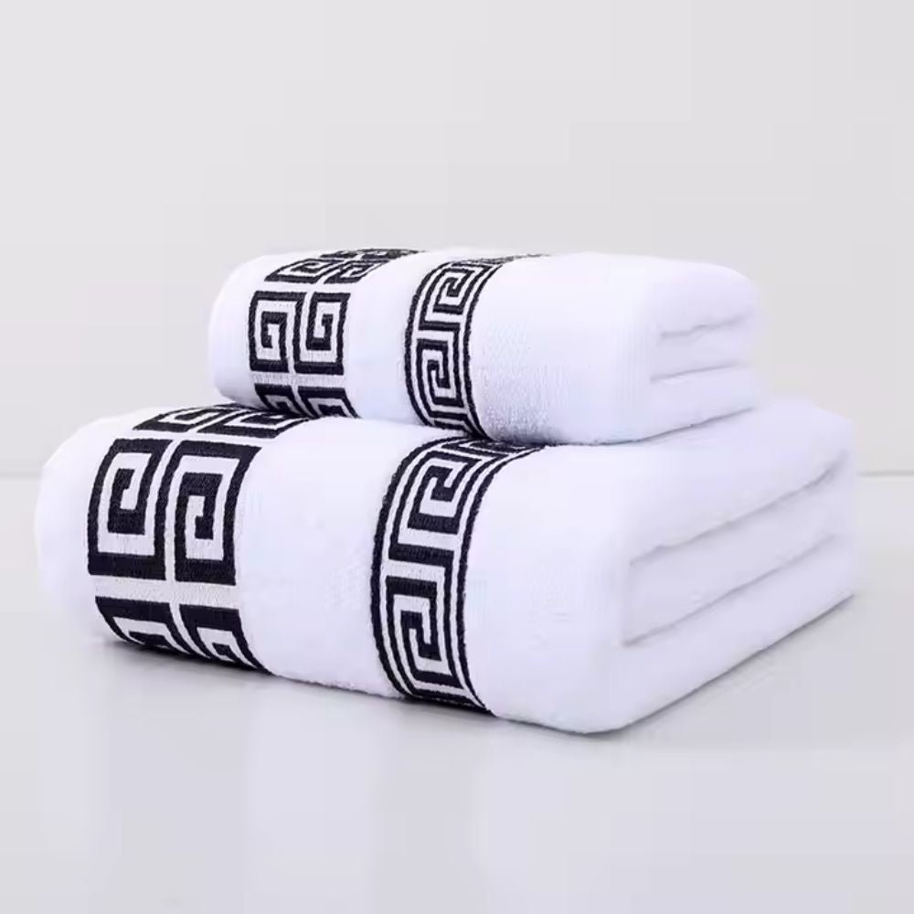 Velzora - Lot de serviettes en coton éponge absorbant | Velzora
