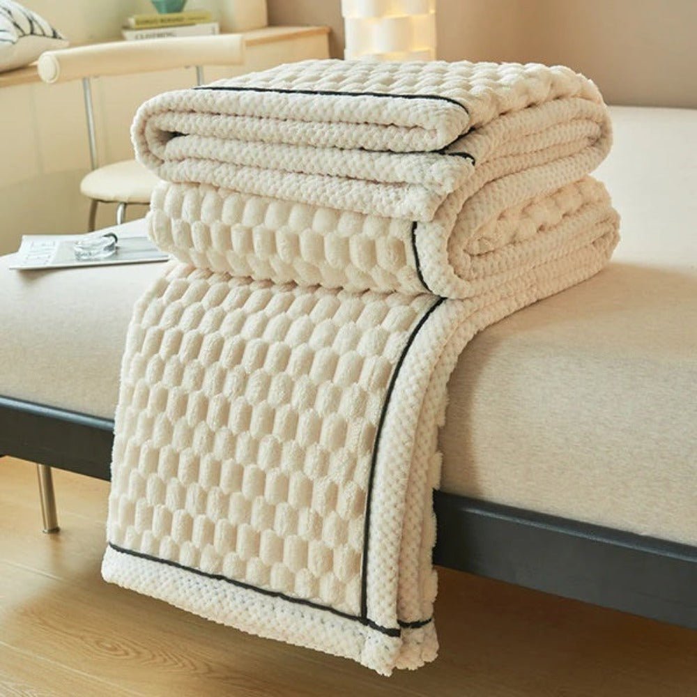 Velzora - Plaid décoratif en sherpa texturé et doux au toucher | Velzora