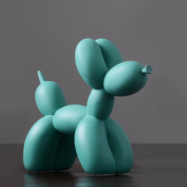 Velzora - Sculpture décorative en résine finition lisse forme ballon chien | Velzora