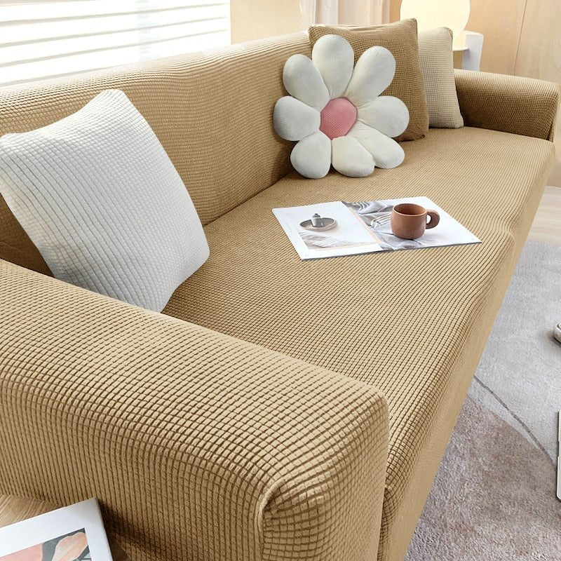 Velzora - Housse de canapé extensible en tissu texturé | Velzora