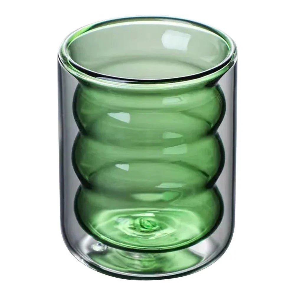 Velzora - Tasse en verre ondulé à double paroi | Velzora