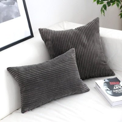 Velzora - Housse de coussin en velours côtelé doux et texturé | Velzora
