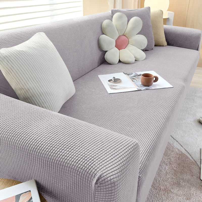 Velzora - Housse de canapé extensible en tissu texturé | Velzora