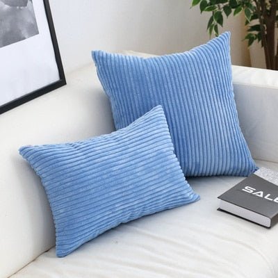 Velzora - Housse de coussin en velours côtelé doux et texturé | Velzora
