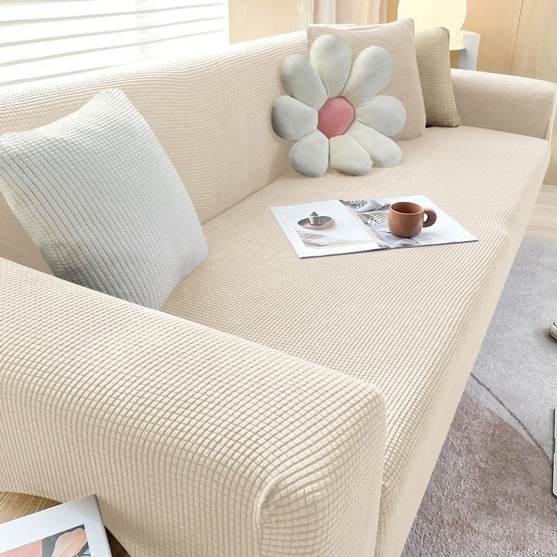 Velzora - Housse de canapé extensible en tissu texturé | Velzora