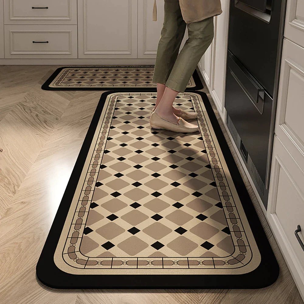 Velzora - Tapis de cuisine antidérapant en textile texturé | Velzora