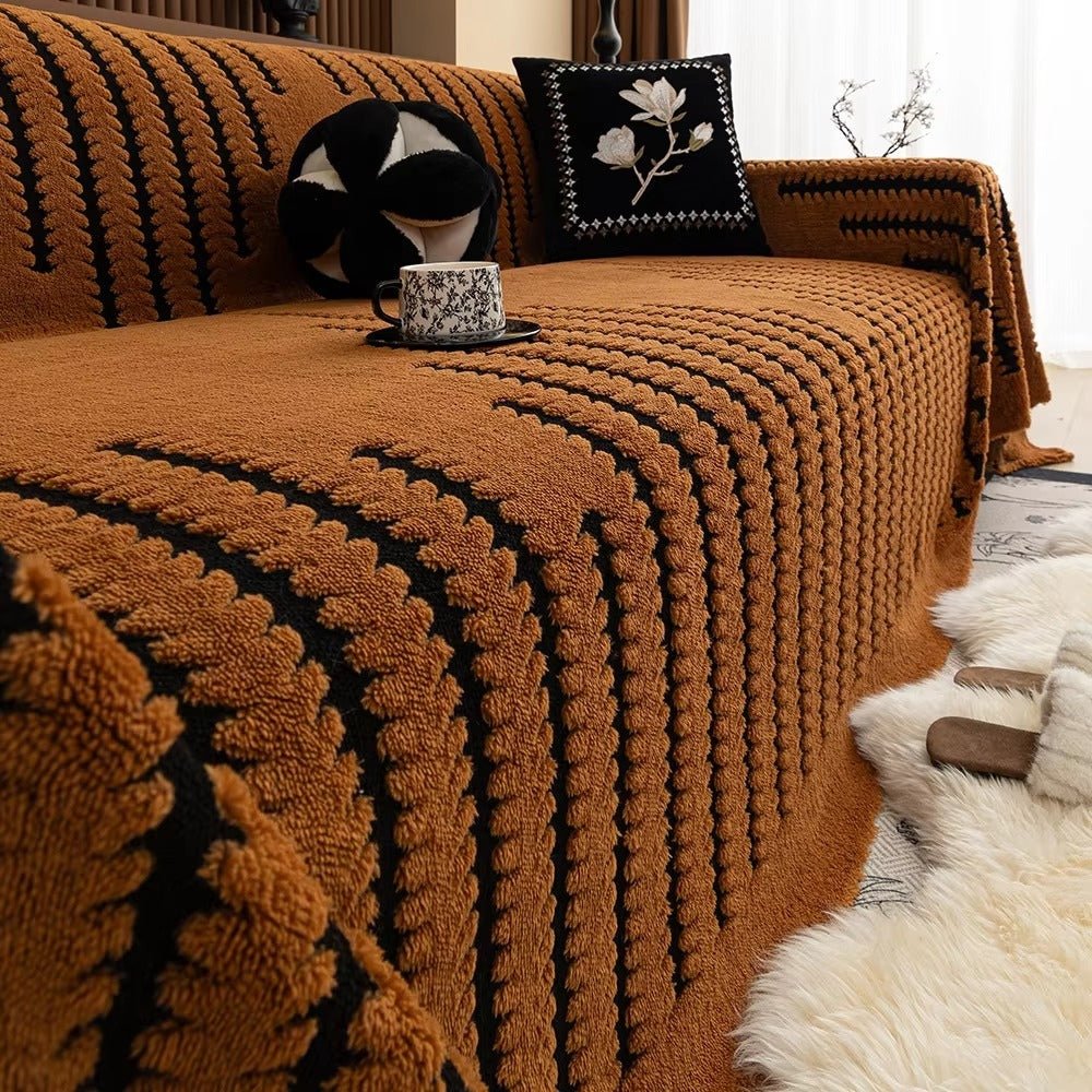 Velzora - Housse de canapé matelassée en microfibre texturée | Velzora