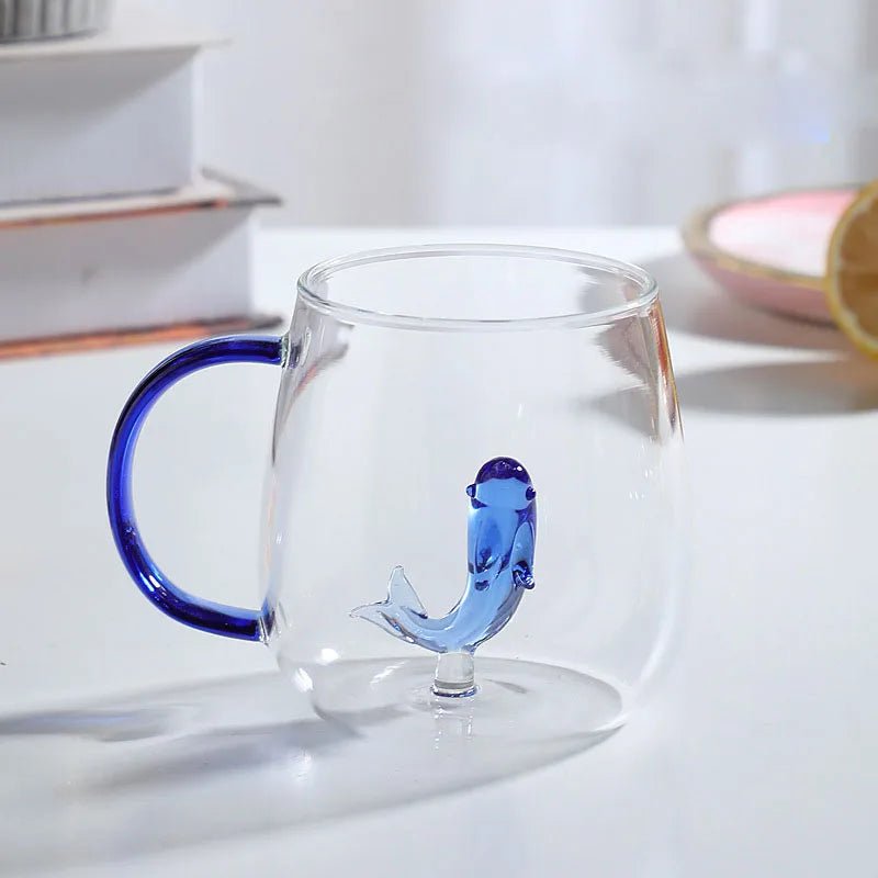 Velzora - Tasse en verre borosilicate avec motif animal 3D | Velzora