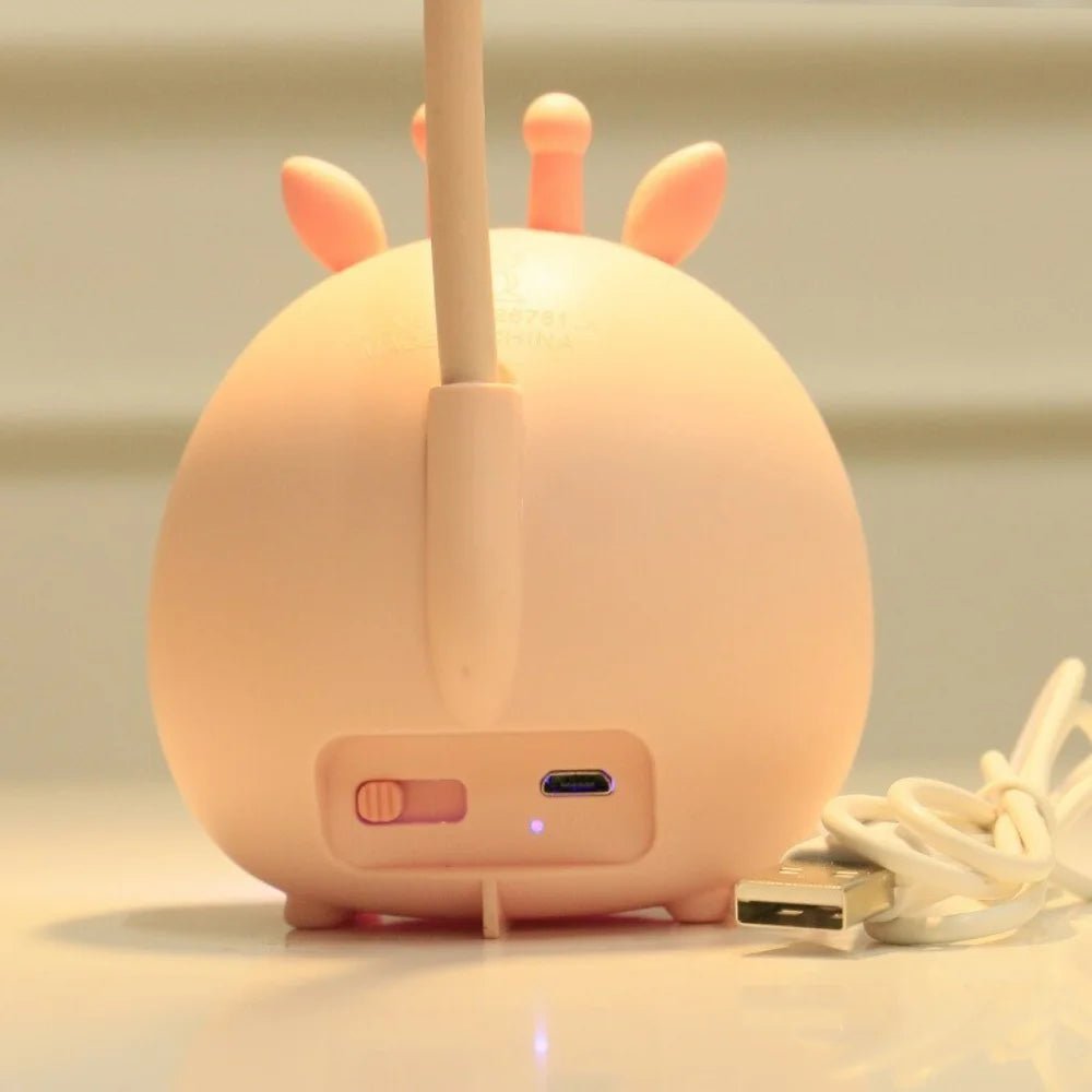 Velzora - Lampe de lecture pour enfants avec lumière LED douce et port USB