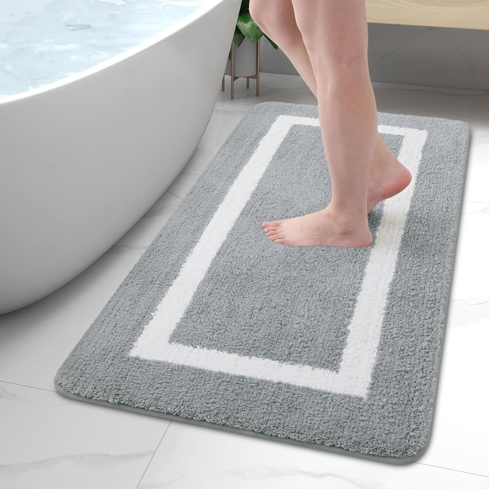 Velzora - Tapis de bain antidérapant à bordure moderne | Velzora