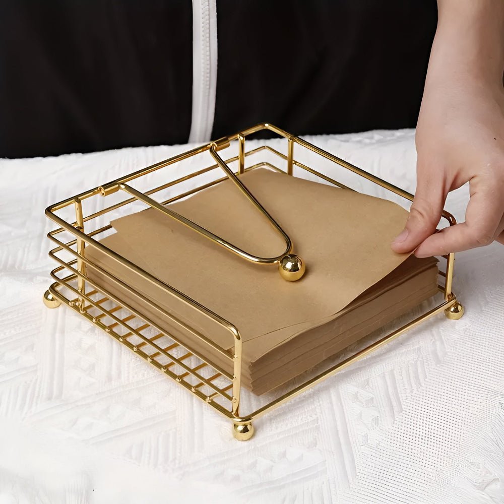 Velzora - Porte-serviettes de table en fer au design épuré | Velzora